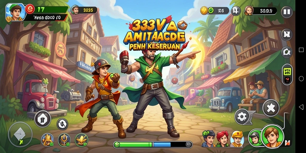 Screenshot utama 333V menampilkan gameplay seru permainan arcade.
