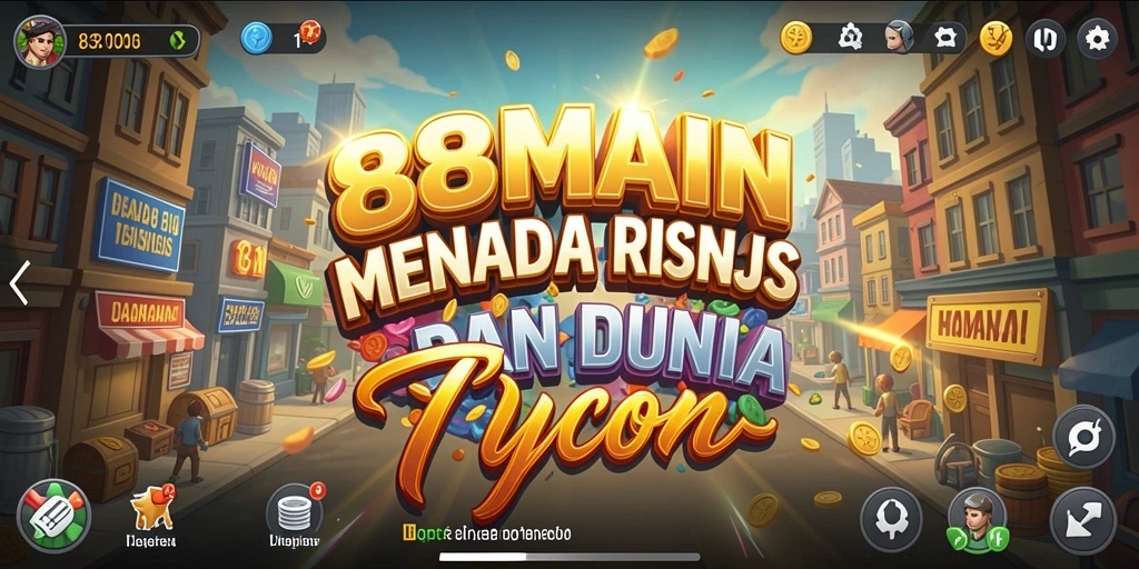 Screenshot gameplay 88MAIN menunjukkan keseruan membangun bisnis Tycoon.