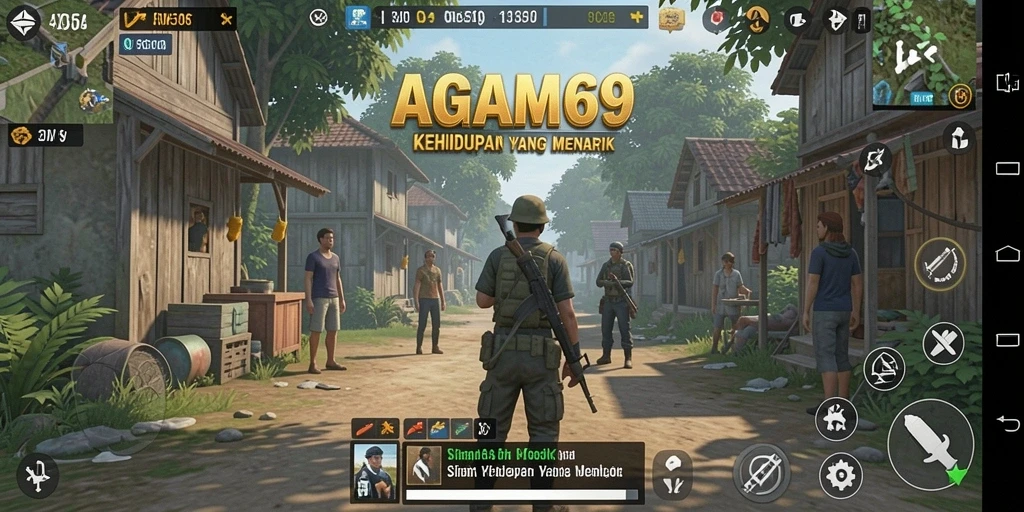 Screenshot AGAM69 menunjukkan gameplay simulasi yang seru dan interaktif.