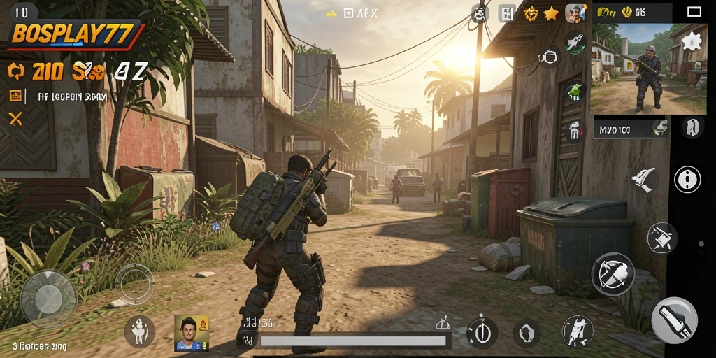 Tampilan gameplay bosplay77 yang menarik dan interaktif.