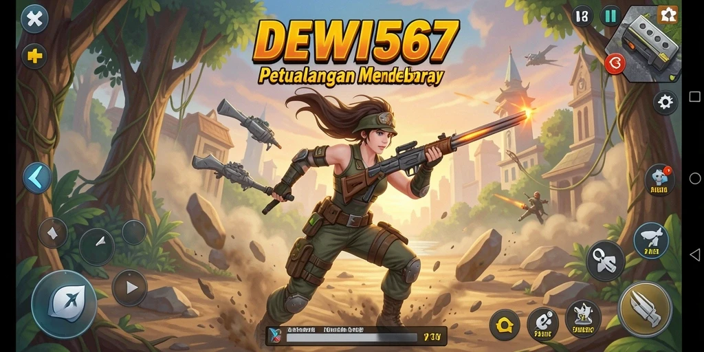 Gameplay seru DEWI567 dengan pertempuran yang intens.