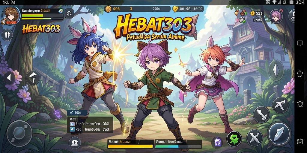 Gameplay HEBAT303 yang menarik dengan karakter anime ikonik.