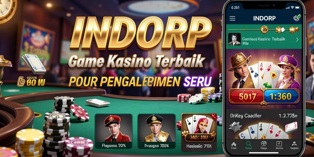 Tampilan mendebarkan dari gameplay Kasino INDORP.