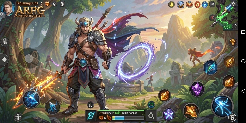 Gameplay L777 yang menegangkan dan penuh aksi dalam dunia ARPG.