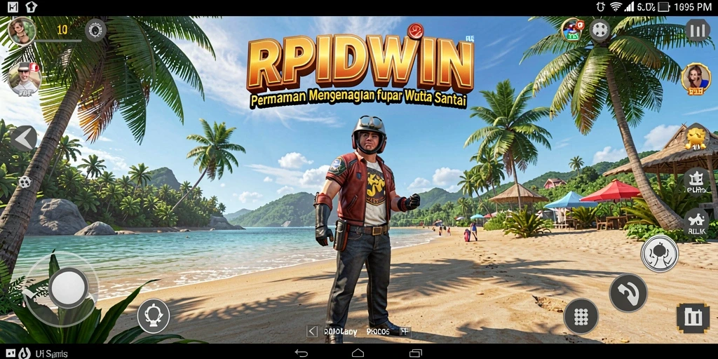 Screenshot menampilkan gameplay seru dalam RPIDWIN yang penuh warna.