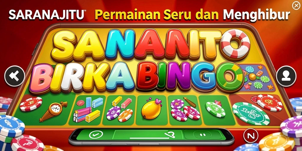 Tampilan gameplay seru dari SARANAJITU dalam permainan Bingo.